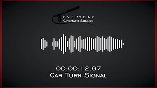 Car Turn Signal  HQ Sound Effect [upl. by Euqor]