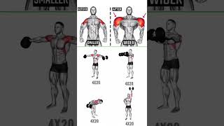 The Only 4 Dumbbell Exercises You Need for WIDER Shoulders [upl. by Eslehc]