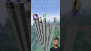 Whose axe is the fastest minecraft pickaxe gaming minecraftmemes stonepickaxe [upl. by Leasim]