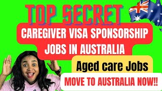 MOVE TO AUSTRALIA NOW AS CARE ASSISTANT STRATEGIES  VISA SPONSORSHIP CAREGIVER JOBS IN AUSTRALIA [upl. by Coraline191]