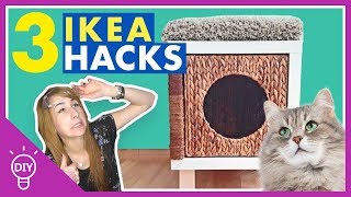 3 IKEA Hacks amp DIYs für Katzen  Schnell amp Günstig [upl. by Eceinert]