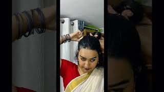 onam hairstyle diy fyp festival [upl. by Bathsheeb751]