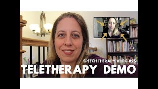 How to do Teletherapy  A Demo  speechtherapy vlog 25 [upl. by Aiht]