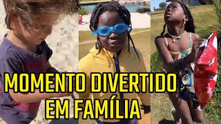 GIOVANNA EWBANK COM SEUS FILHOS NA PRAIA DO RANCHO [upl. by Redford]