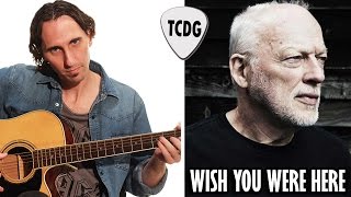 Wish You Were Here Pink Floyd Strum Guitar Cover Lesson with ChordsLyrics [upl. by Nylirem]