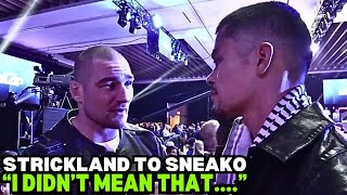 Sean Strickland APOLOGIZE To Sneako After Sparring Him NEW VIDEO [upl. by Ydnar815]