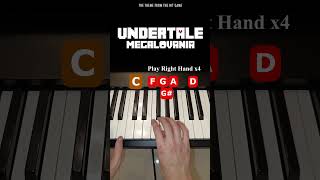 Easy how to play Megalovania on Piano From Undertale [upl. by Inami]