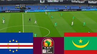 الرأس الأخضر 1 vs 0 موريتانيا  CAF 2024 Full Match  محاكاة ألعاب الفيديو PES 2021 [upl. by Ydneh40]