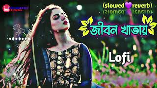 jibon khatay  জীবন খাতায় প্রেম কলঙ্কের দাগ দাগাইয়া SlowedReverbBangla Lofi Song [upl. by Yeo451]