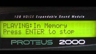 Emu Proteus 2000 Composer Rom demo 6 In Memory [upl. by Naggem]