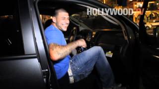 Aaron Hernandez New England Patriots Tight End showed up at Saddle Ranch [upl. by Lledra]