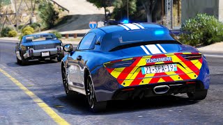 GTA 5 GROSSE COURSE POURSUITE AVEC LALPINE DE LA GENDARMERIE  LSPDFR 1089 [upl. by Razal]