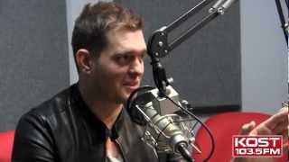 MICHAEL BUBLE talks about Lu and the baby on KOST 1035 Part 1 w Subtitles [upl. by Sivra]