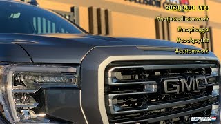 2020 GMC AT4 Badge Color change IT LOOKS KILLER [upl. by Coplin644]