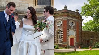 Michelle Dockery and husband Jasper WallerBridges wedding venue [upl. by Baum299]