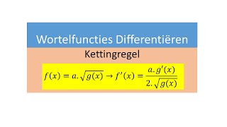 HAVO Differentieren van Wortelfuncties [upl. by Aiel221]