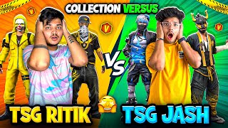 Free Fire TSG Jash Vs TSG Ritik New Collection Versus Only Legendary Bundles😍😈 Garena Free Fire [upl. by Eadith]