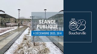 Séance publique de la Ville de Boucherville du 4 décembre 2023 [upl. by Marozik]