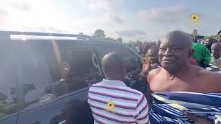 Wow😮 See how Otumfuo majestically crossed River Pra [upl. by Nathanial]