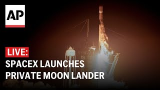 LIVE SpaceX launches private moon lander for Intuitive Machines [upl. by Thayer]