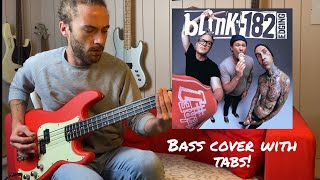 Edging by Blink182  Bass Cover free tabs [upl. by Tymes]