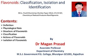 Flavonoids Classification Isolation and Identification [upl. by Hellah]