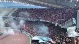 Paok  Telikos Kupellou Ellados 2014 Sikwse to  20000 paokia gimna sti vroxi [upl. by Kent]