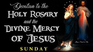 SUNDAY DEVOTION TO THE HOLY ROSARY AND THE DIVINE MERCY OF JESUS  GLORIOUS MYSTERIES [upl. by Ahsrop]