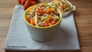 Insalata fredda di farro e pollo  Divertirsi in cucina [upl. by Anderer714]