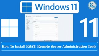 ✅ How To Install RSAT Remote Server Administration Tools in Windows 11 [upl. by Ardeid592]