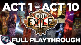 Building your first Path of Exile Character  Full Campaign Walkthrough [upl. by Trub]