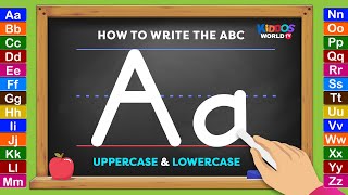 Learning How to Write the English Alphabet Uppercase and Lowercase Letters [upl. by Eisiam]