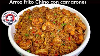 La mejor receta de arroz frito Chino con camarones [upl. by Geordie]