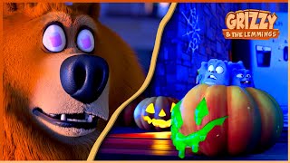 Grizzy amp the lemmings 🎃 Halloween Compilation 🎃 Cartoon for Kids [upl. by Virgel]