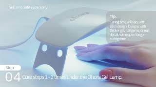 How to use ohora gel nails lamp and top gel all together [upl. by Ebneter]