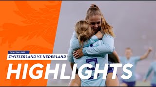 Highlights Zwitserland  OranjeLeeuwinnen 13112018 [upl. by Natassia]