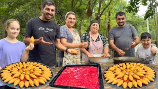 Mountain Life Cooking Traditional Turkish Icli Köfte and Fresh Raspberry Cake [upl. by Abehs]