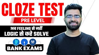 Cloze Test  Pre Level  Bank Exams 2023  SBI IBPS LIC  Tarun Grover [upl. by Aneelas]