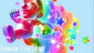 Super Mario Galaxy Rainbow Star Invincibility Music [upl. by Halimak]