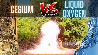 Cesium And Liquid Oxygen – The most spectacular reaction I have ever seen [upl. by Eadrahs382]