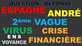 Voyance Question Réponse Espagne André Virus 2Ème Vague Crise Financière [upl. by Fisk]