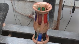 Pallet Wood Vase of Many Colors  199 [upl. by Ecaroh352]