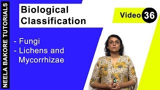 Biological Classification  NEET  Fungi  Lichens and Mycorrhizae  Neela Bakore Tutorials [upl. by Dric]