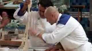 Hells Kitchen Season 8 Ep 1 Raj amp Boris Try to Make Pizza Uncensored [upl. by Haman]