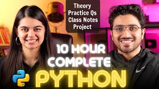 Python Tutorial for Beginners  Full Course with Notes amp Practice Questions [upl. by Sirtemed]