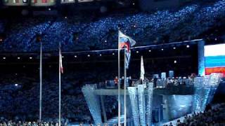 Russian National Anthem at Vancouver 2010 Olympics  Closing Ceremonies [upl. by Esnohpla]