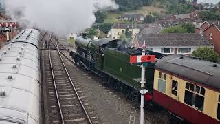 Hagley Hall leaving Bewdley Sept 2024 [upl. by Ynneh]