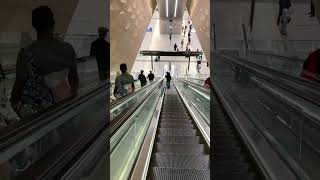 longest ever 2022 TKE escalators at Central Metro station sydney [upl. by Mccutcheon514]