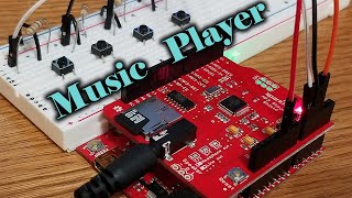 Make an Arduino Music Player Using A Sparkfun MP3 player shield  A beginner tutorial [upl. by Mandeville856]