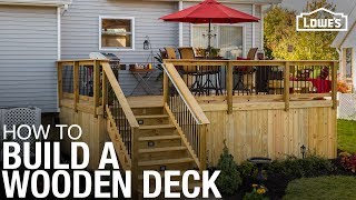 Learn How To Build a Deck with Wood  DIY Projects [upl. by Yahsed]